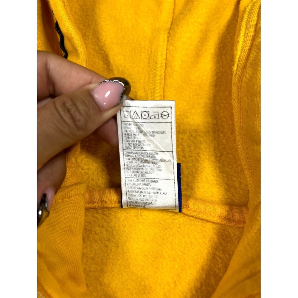 Green Bay Packers Hoodie Mens Small Yellow Reebok Football NFL Full Zip Athletic - Picture 6 of 12